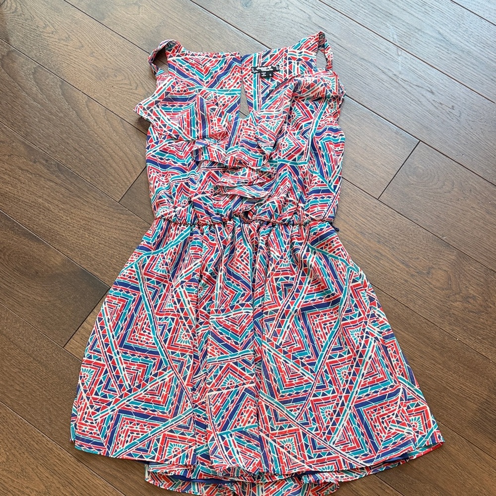 Sequin Hearts Women's Dress Size Small Sleeveless Multi Color C3-064